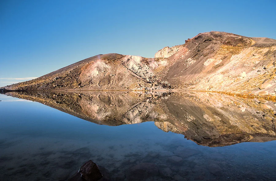Tongariro Alpine Crossing Shuttle One Way Blue Lake Shine